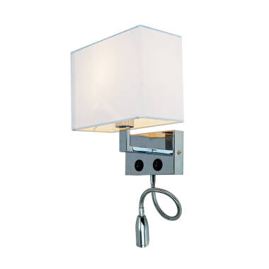 Image of Edit Waldorf Wall Light with LED Reading Light