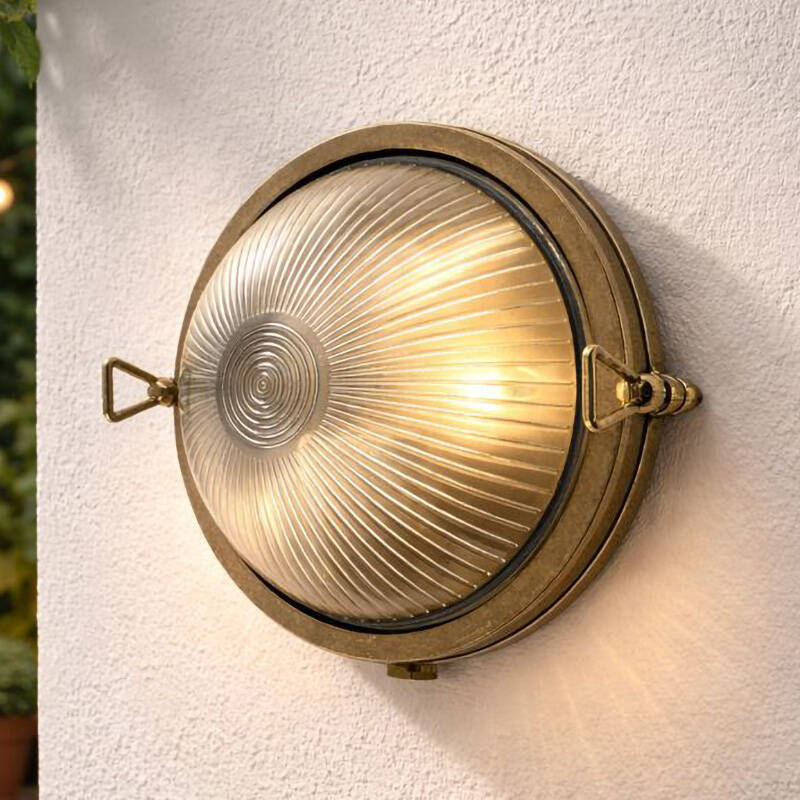 Image of Westport Coastal Pebble Outdoor Flush Wall Light
