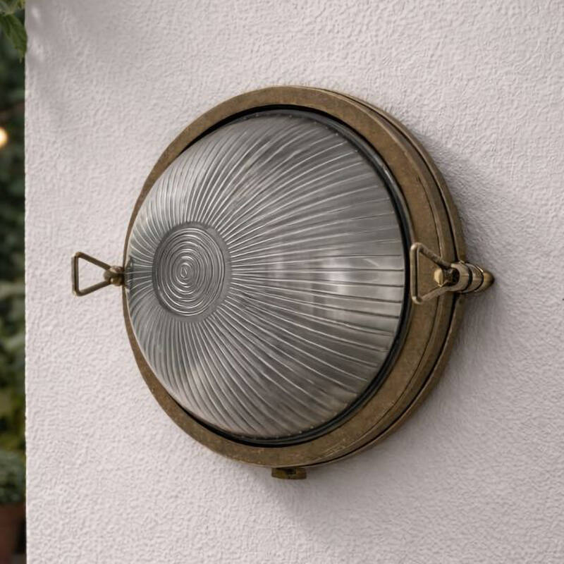Image of Westport Coastal Pebble Outdoor Flush Wall Light