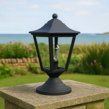 Edit Coastal Mullion Outdoor Pedestal Light