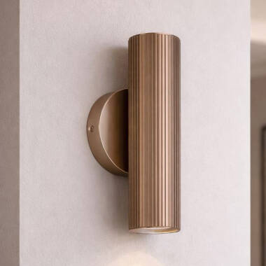 Westport Silk Knurl Fluted 250 Up & Down Wall Light