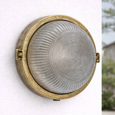 Westport Coastal Shell Outdoor Flush Wall Light