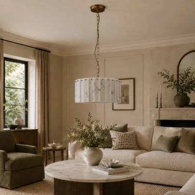 Wisteria Linea Alabaster Glass Chandelier