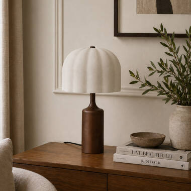 Image of Khudi & Khora Aloura Ceramic Table Lamp