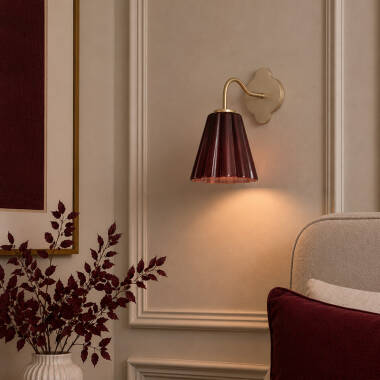 Image of Wisteria Vivenna Glass Wall Light