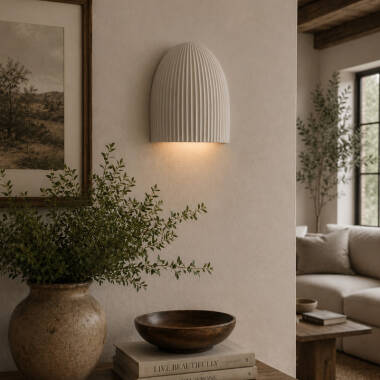 Khudi & Khora Dome Ceramic Wall Light