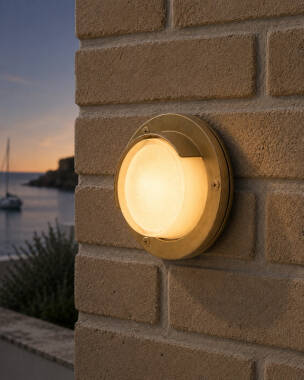 Image of Westport Coastal Hornsea Outdoor Flush Wall Light