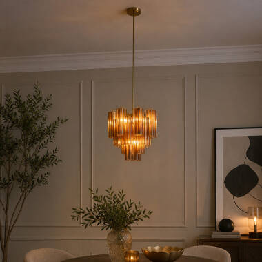 Image of Wisteria Clodagh Glass Chandelier