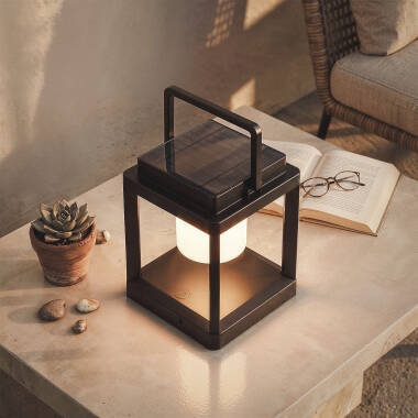 Image of Edit Glow Solar LED Outdoor Table Lantern