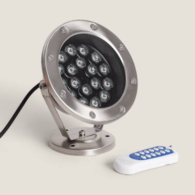 Edit 18W 12V Submersible Colour Changing LED Surface Garden Spotlight