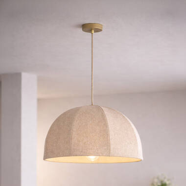 Khudi & Khora Solara Linen Ceiling Pendant Light