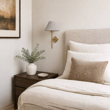 Wisteria Celesta Linen Wall Light