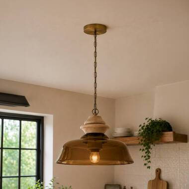 Khudi & Khora Brook Glass Ceiling Pendant Light