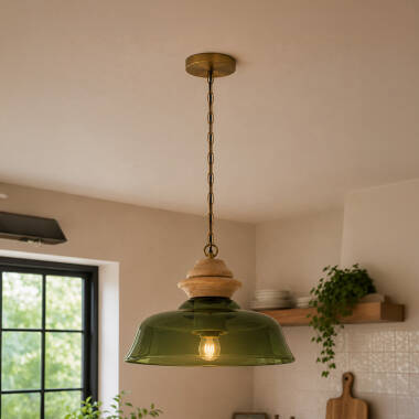 Khudi & Khora Brook Glass Ceiling Pendant Light