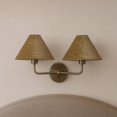 Image of Wisteria Camellia Velvet Twin Wall Light