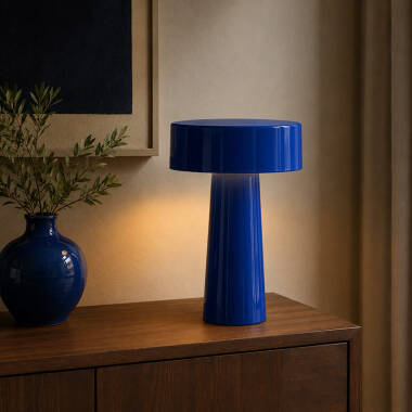 Image of Khudi & Khora Cobalt Table Lamp