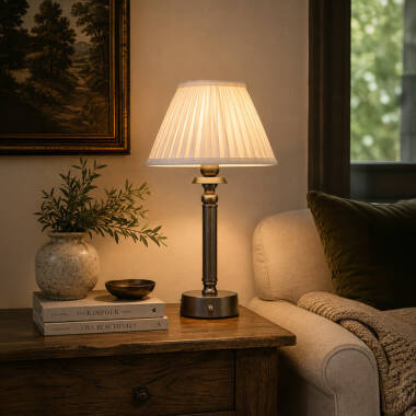 Image of Wisteria Edith USB Rechargeable LED Touch Table Lamp