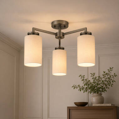 Wisteria Brook 3 Arm Semi-Flush Ceiling Light