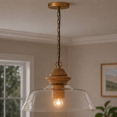 Image of Khudi & Khora Brook Glass Ceiling Pendant Light