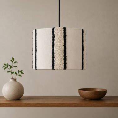 Image of Khudi & Khora Hemp Tufted Ceiling Pendant Shade