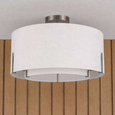 Image of Westport Elm Semi-Flush Ceiling Light