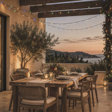 Image of Suri 12M Warm White Solar LED Multi-Function String Lights