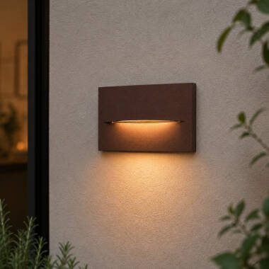 Edit Terra LED Rectangular Outdoor Flush Wall Light