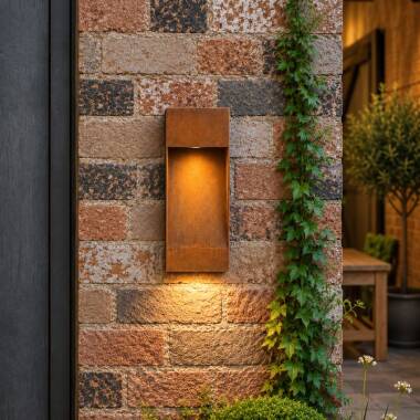 Westport Coastal Rusty Ray LED Outdoor Flush Wall Light