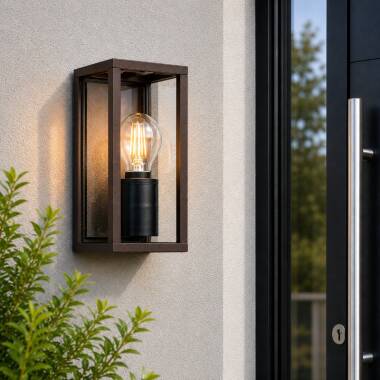 Edit Radiant Half Lantern Outdoor Wall Light