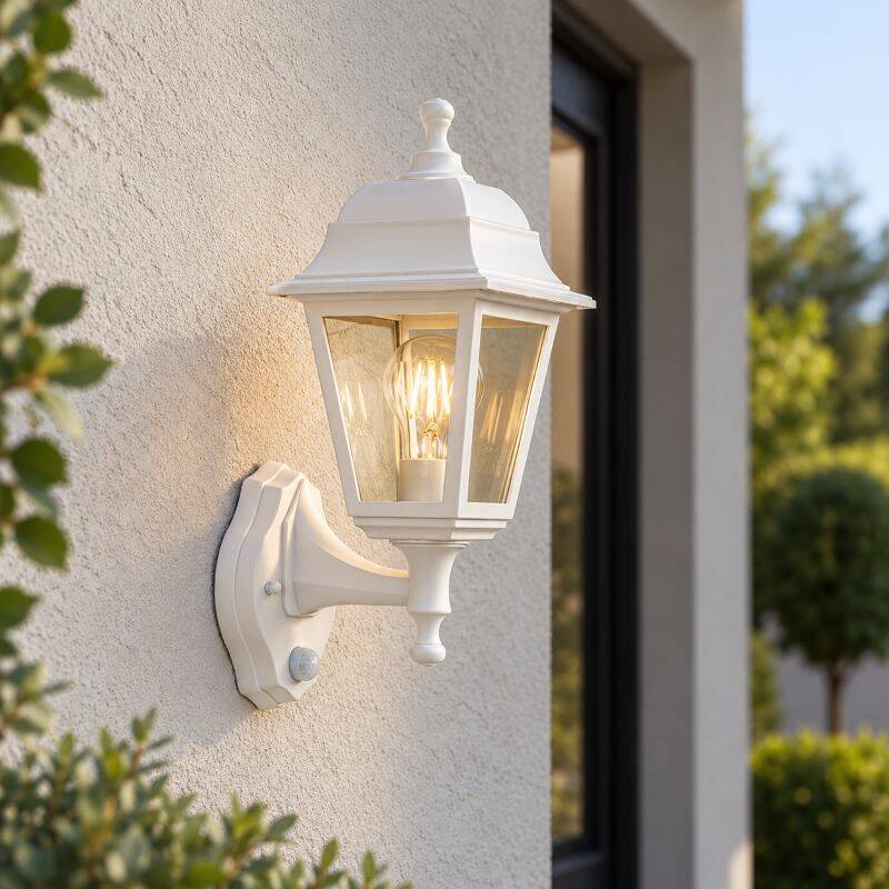 Image of Edit Mini Villa Outdoor Lantern Wall Light with PIR Sensor
