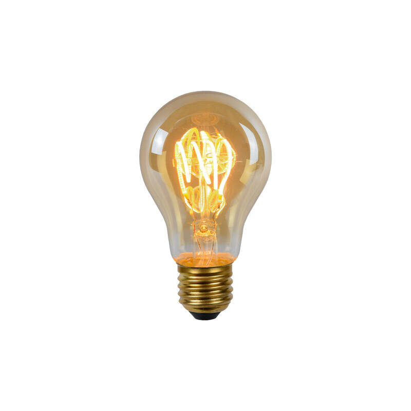 Image of Lucide 4.9W Dimmable LED Decorative Filament Amber GLS Bulb - Screw Cap