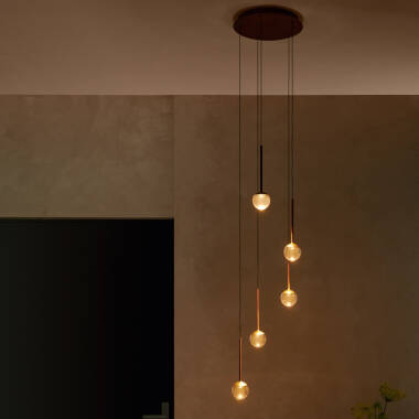 Image of Lucide Calina LED 5 Light Cluster Ceiling Pendant