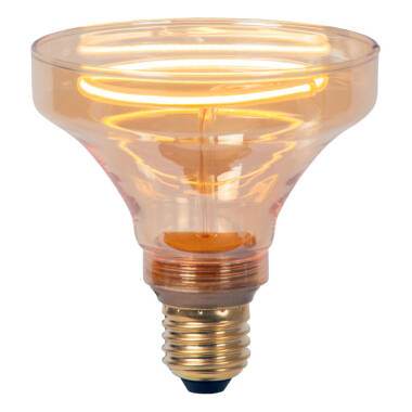 Lucide 4W Non-Dimmable LED Decorative Filament 100mm Amber Bulb - Screw Cap