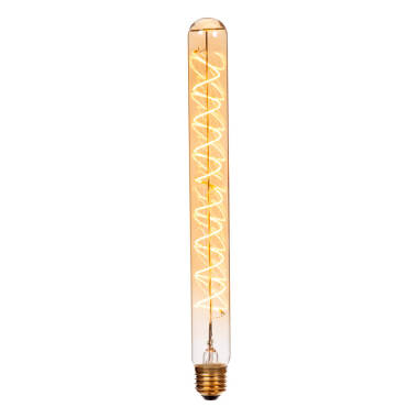 Lucide 4. 9W LED Dimmable Decorative Filament 300mm Amber Tubular Bulb - Screw Cap