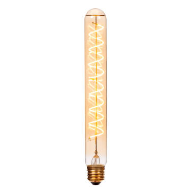 Lucide 4. 9W LED Dimmable Decorative Filament 250mm Amber Tubular Bulb - Screw Cap