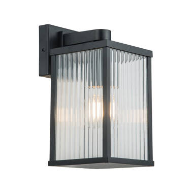 Image of Edit Aster Ridged Glass Outdoor Hanging Wall Light