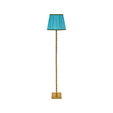 Image of Wisteria Sora House Faux Silk USB Rechargeable LED Floor Lamp