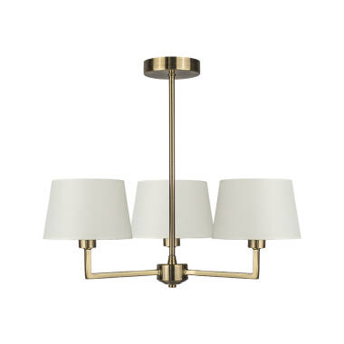 Image of Westport Orelia 3 Arm Semi-Flush Ceiling Light
