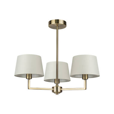Image of Westport Orelia 3 Arm Semi-Flush Ceiling Light