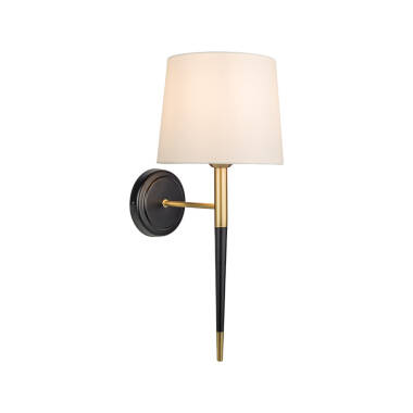 Image of Westport Amber Painted Gold Wall Light