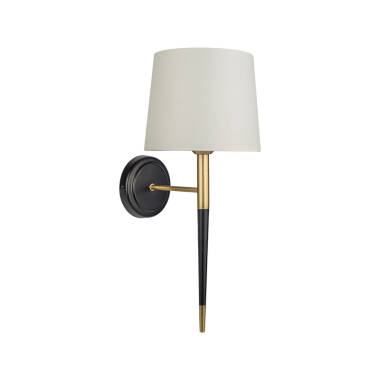 Image of Westport Amber Painted Gold Wall Light