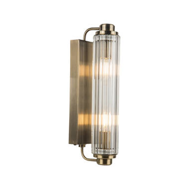 Image of Wisteria No.10 Ridged Glass Bathroom Wall Light