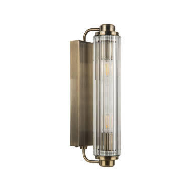 Image of Wisteria No.10 Ridged Glass Bathroom Wall Light