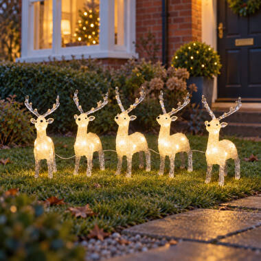 Image of Konstsmide Christmas LED Reindeer String Lights