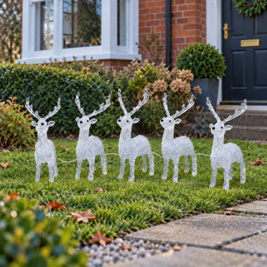 Image of Konstsmide Christmas LED Reindeer String Lights
