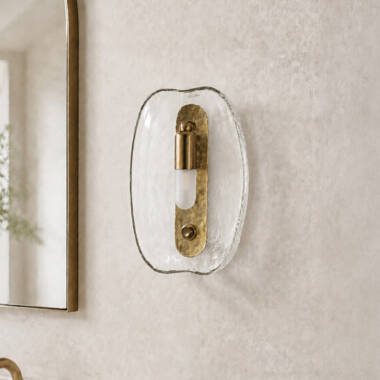 Image of Wisteria Velluto Bathroom Glass Wall Light