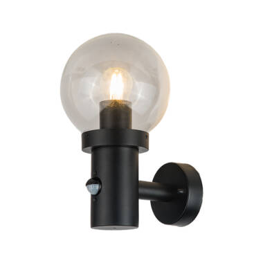 Image of Edit Fjord Outdoor Lantern Wall Light with PIR Sensor
