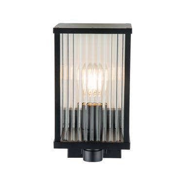 Image of Edit Aster Ridged Glass Outdoor Lantern Wall Light