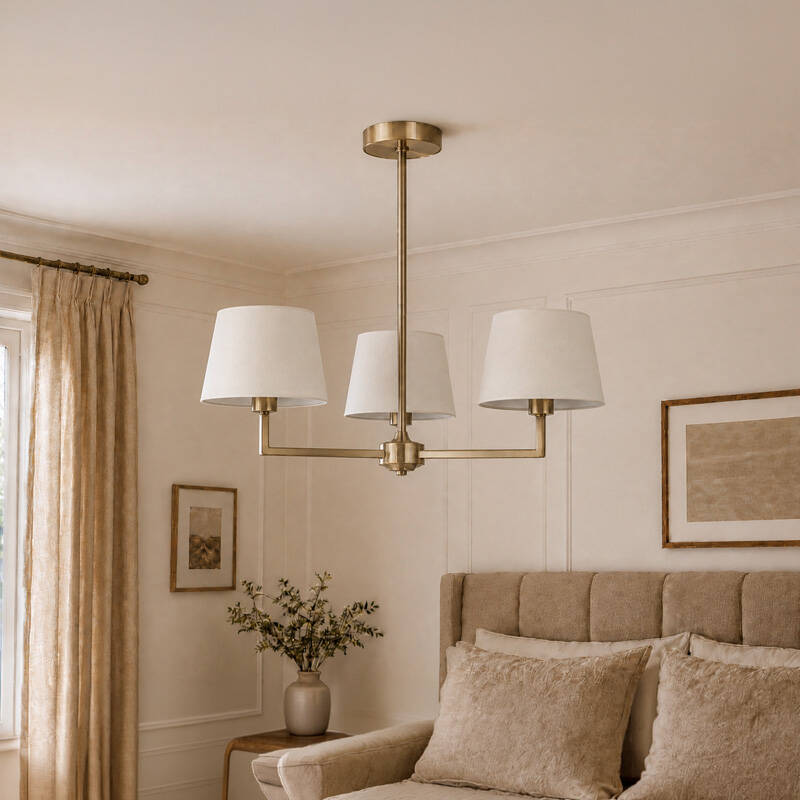 Image of Westport Orelia 3 Arm Semi-Flush Ceiling Light