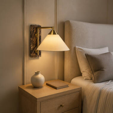 Image of Westport Studio Marble Effect Wall Light